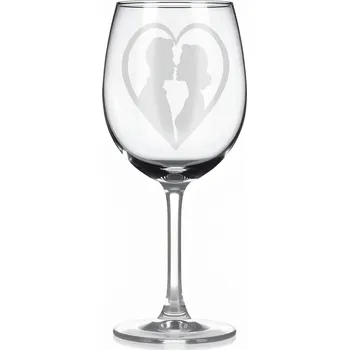 Sklenice Sklenice na víno - Zamilovaný motiv 114
