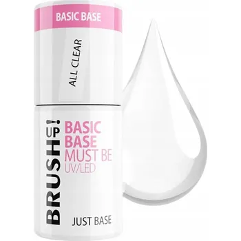 Lak na nehty Hybridní báze Brushup! Just Base All Clear Basic Base Must Be 5g