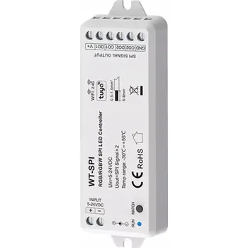 IP kamera RGB RGBW IC SPI DC5-24V 8A LED ovladač adresovatelný TUYA WiFi