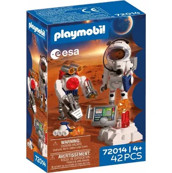 Stavebnice Playmobil PLAYMOBIL Astronaut ESA s robotem a mini vozítkem Mars Space 72014