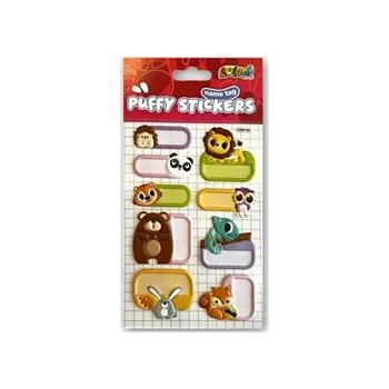 samolepka KONVEXNÍ SAMOLEPKY NAME TAG ZVÍŘÁTKA PRO DĚTI K DEKORACI