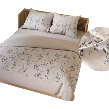 Povlečení Povlečení souprava bavlna saténu, polštář 80x70, povlak na peřinu 200x220, květiny
