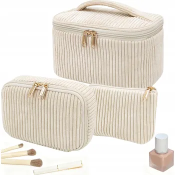Kosmetická taška 3v1 Sada Dámských Kosmetických Tašek na Kosmetiku Kabelka Organizér do Kabelky