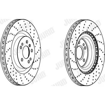 Brzdový kotouč Brzdový kotouč JURID 562954JC-1