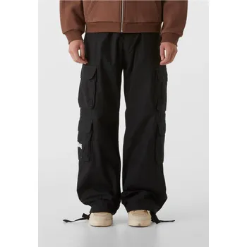 Pánské kalhoty Lost Youth Cargo Pants Pocket Logo - black XXL