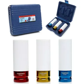 Auto-moto Nástrčné klíče 1/2" na hliníkové alu ráfky, 17, 19 a 21 mm, sada 3 ks, TA1253