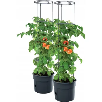 Květináč Pafen šedý plast Květináč 29,5 cm x 29,5 x 23,6 cm