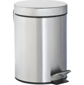 Odpadkový koš Odpadkový koš kovový 0l stříbrný