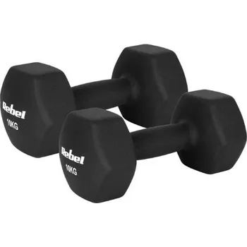Fitness Sada činek z litiny a neoprenu HEX REBEL RBA-2330-10 2x10kg