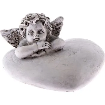 Vánoce Casa de Engel Polyresinový anděl na srdci 6/144