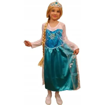 Karnevalový kostým KOSTÝM ELSA + PLÁŠTĚNKA, ELIZA LEDOVÉ KRÁLOVSTVÍ 130-140