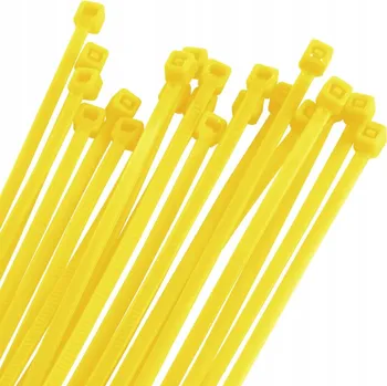 Stahovací páska Stahovací Pásky nylonové stahovací pásky sada 400 kusů 200 x 2,5 mm žluté