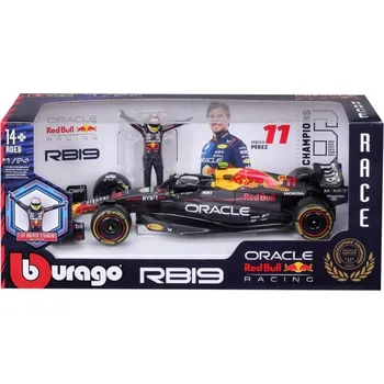 autíčko F1 FORMULE Red Bull RB19 FIGURKA SERGIO PEREZ 1:24 MODEL BBURAGO 18-28036