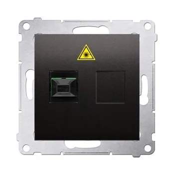 Elektrická zásuvka Internetová zásuvka nástěnná Kontakt-simon šedá