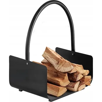 Kovový koš na dřevo Amagabeli