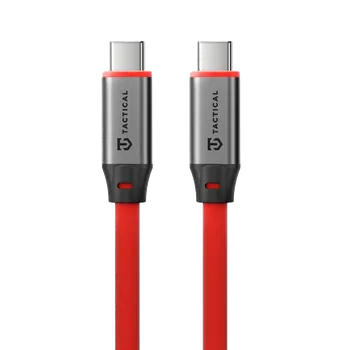 Datový kabel Tactical Fat Man 2.0 Cable USB-C/USB-C 1m Red 57983127956