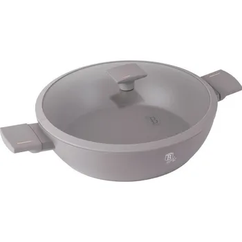 Pánev BERLINGERHAUS Pánev s titanovým povrchem a poklicí 32 cm Taupe Collection BH-8099