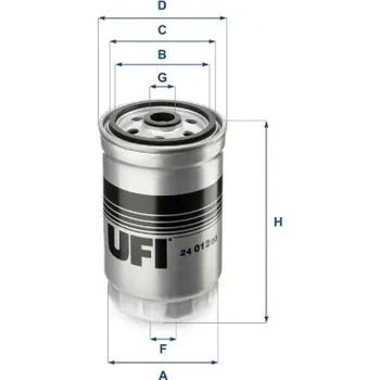 Filtr do auta Palivový filtr UFI 24.012.00