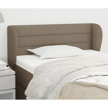VidaXL Čelo postele s ušima, taupe (šedohnědá), 103x23x78/88 cm, látka