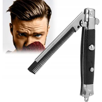 hřeben Vystřelovací hřeben na vlasy s pružinou - kapesní, s olejem