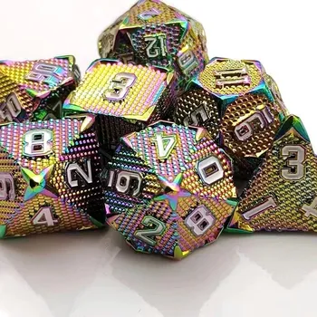 Příslušenství k deskovým hrám SVITEK TELEPORTACE SADA 7 KOVOVÝCH RPG kostek