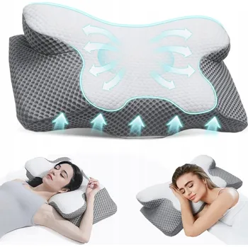Polštář ERGONOMICKÝ ORTOPEDICKÝ POLŠTÁŘ DVĚ VÝŠKY, ODOLNÝ PROTI ALERGIÍM