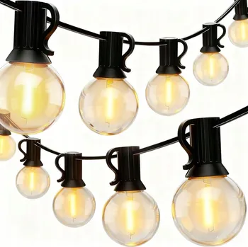 Venkovní osvětlení 18m SVĚTELNÝ ŘETĚZ ZAHRADNÍ Žárovky 50+2 LED Venkovní Světýlka Zahradní