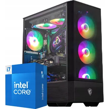 Stolní počítač Počítač I7 14700 RX 7800 XT 32GB DDR5 2TB M2 Herní