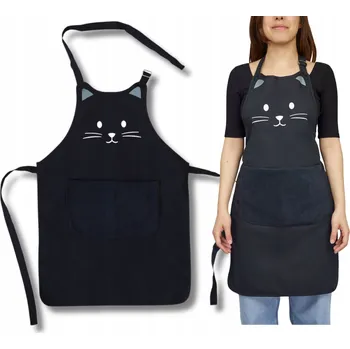 Kuchyňská zástěra ZÁSTĚRA DO KUCHYNĚ DÁMSKÁ KOČKA | KUCHYŇSKÁ ZÁSTĚRKA PRO DĚTI KOŤÁTKO