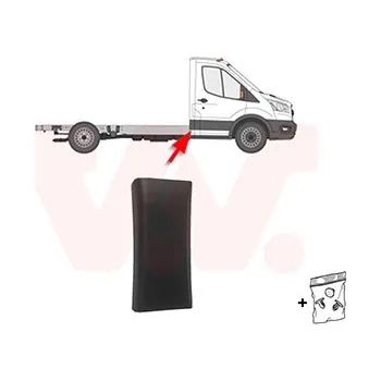 Lišta karosérie Ozdobná / ochranná lišta, boční stěna VAN WEZEL 1992416