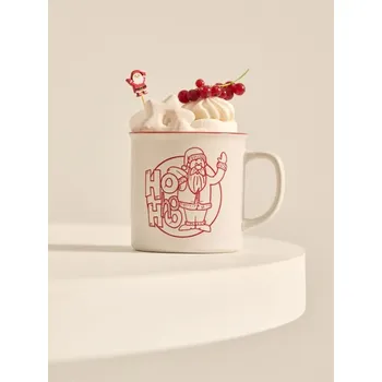 Sinsay - Hrnek na pití s vánočním nápisem - bílá - 267GI-00X - 267GI-00X-ONE