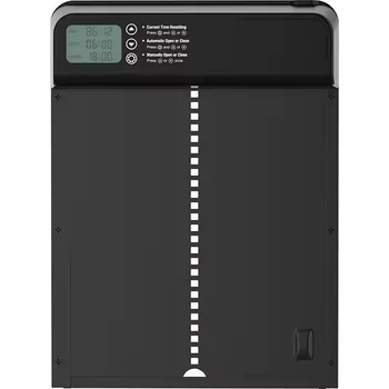 Automatická dvířka do kurníku s časovačem - černé