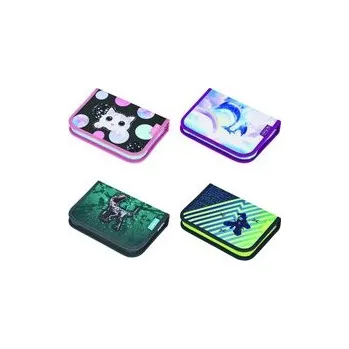 Penál Penál prázdný mix holky a kluci, 2 chlopně