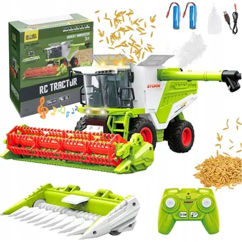 RC model auta DÁLKOVĚ OVLÁDANÝ KOMBAJN RC HRAČKA NA DÁLKOVÉ OVLÁDÁNÍ, KOUŘ, SVĚTLO, ZVUK DÁREK