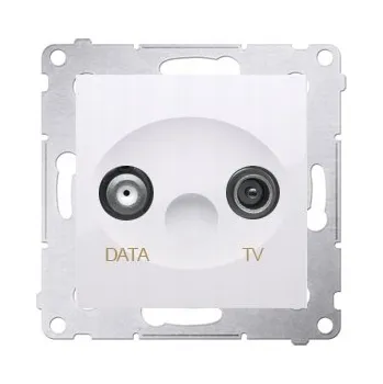 Elektrická zásuvka Anténní zásuvka nástěnná Kontakt-simon bílá