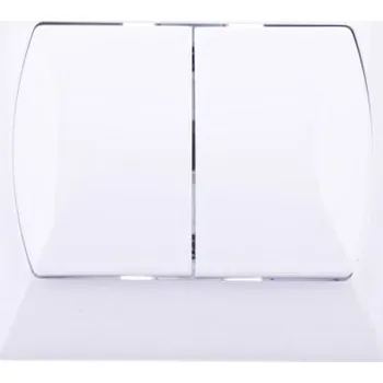 vypínač Jednoduchý+Schodištový vypínač bílý