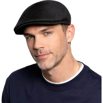 Čepice Letní bekovka Kangol 507 - bezešvá černá Velikost: 57 cm (M)
