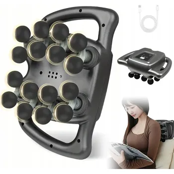 Masážní přístroj ELEKTRICKÁ MASÁŽNÍ PISTOLE 16 NÁSTAVCŮ 9 REŽIMŮ 99 RYCHLOSTÍ TICHÁ