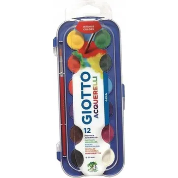 Vodová barva Akvarelové barvy 12 barev GIOTTO