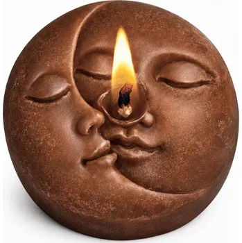 Svíčka Vonná svíčka Slunce a měsíc | 50 g | Svíčkománie3D | Barva: Hnědá