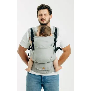 LennyLamb LennyUpgrade PRO Malá rybí kost šedá - nastavitelné nosítko s přezkami