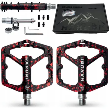 Pedál na kolo PLATFORMOVÉ HLINÍKOVÉ PEDÁLY MTB Cyklistické pedály s piny, 3 ložiska, LEHKÉ