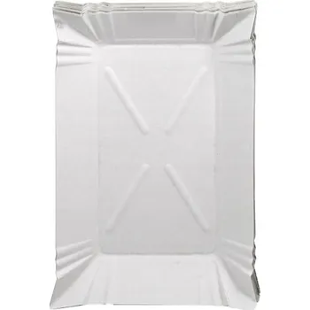 Jednorázové nádobí Podnos Clarina papírový 14x20 cm 100 ks