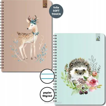 Blok Kroužkový Blok A5 50 listů linka 90g mix 6 ks