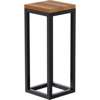 Konferenční stolek Odkládací stolek Manteo 20x20x50 cm černý dřevo