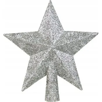 Vánoční dekorace Špičky na stromeček Hvězda 14 cm 1 ks