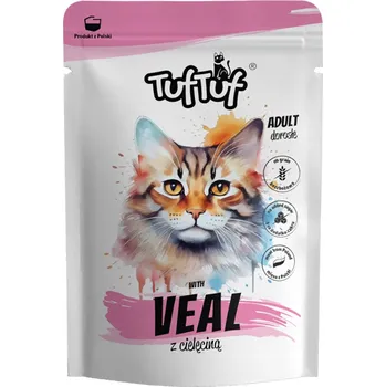 Krmivo pro kočku TUF TUF krmivo pro kočky kapsička 100 g telecí maso