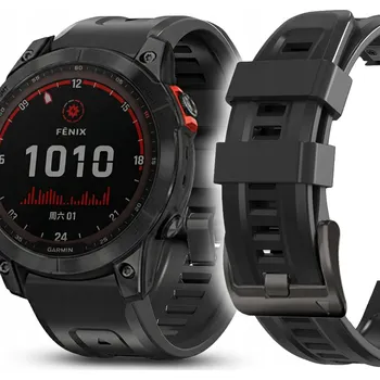Řemínek na hodinky Řemínek JG Smart pro Garmin 22mm černý