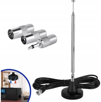 Autoanténa 79 Cm 6 sekcí Teleskopická FM rádiová anténa, FM anténní anténa s cai