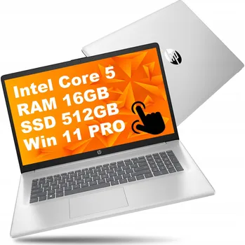 Notebook Notebook HP 17 | Velká DOTYKOVÁ obrazovka | Core 5 120U | 16GB 512GB SSD W11 Pro